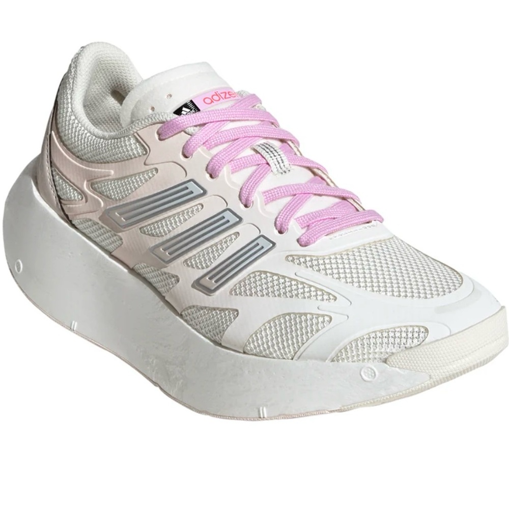 Adidas Women's White and Pink Athletic Sneakers